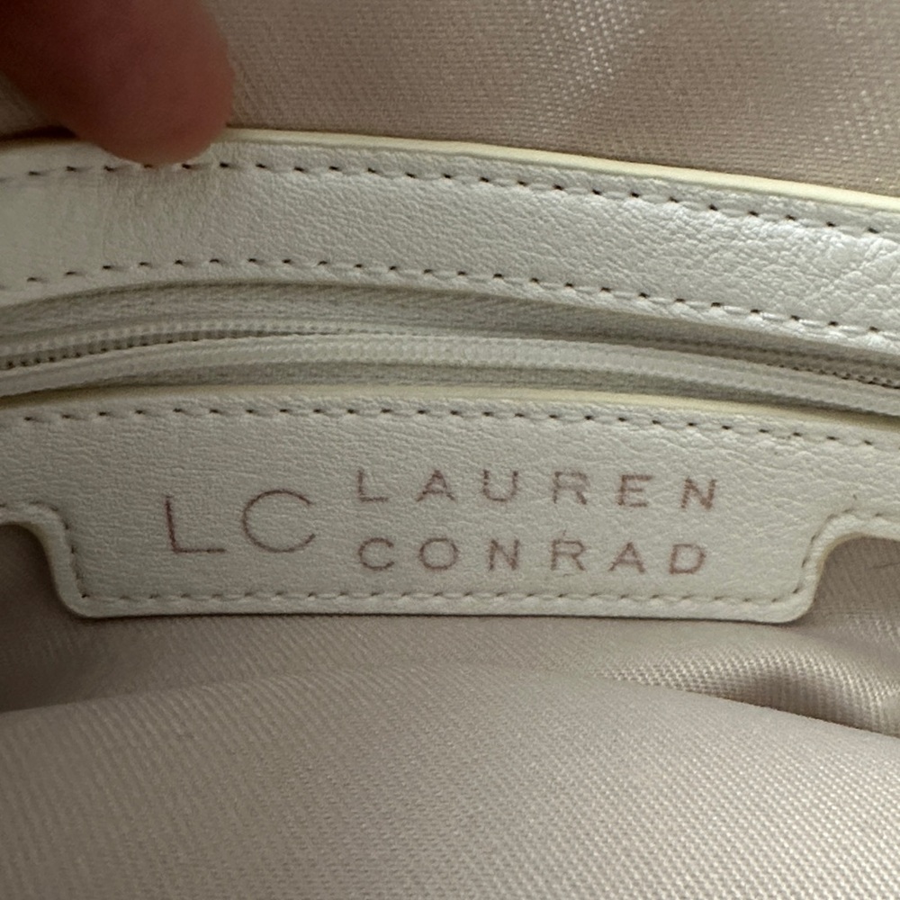 LC Lauren Conrad Floral White Crossbody Bag - Picture 2 of 3